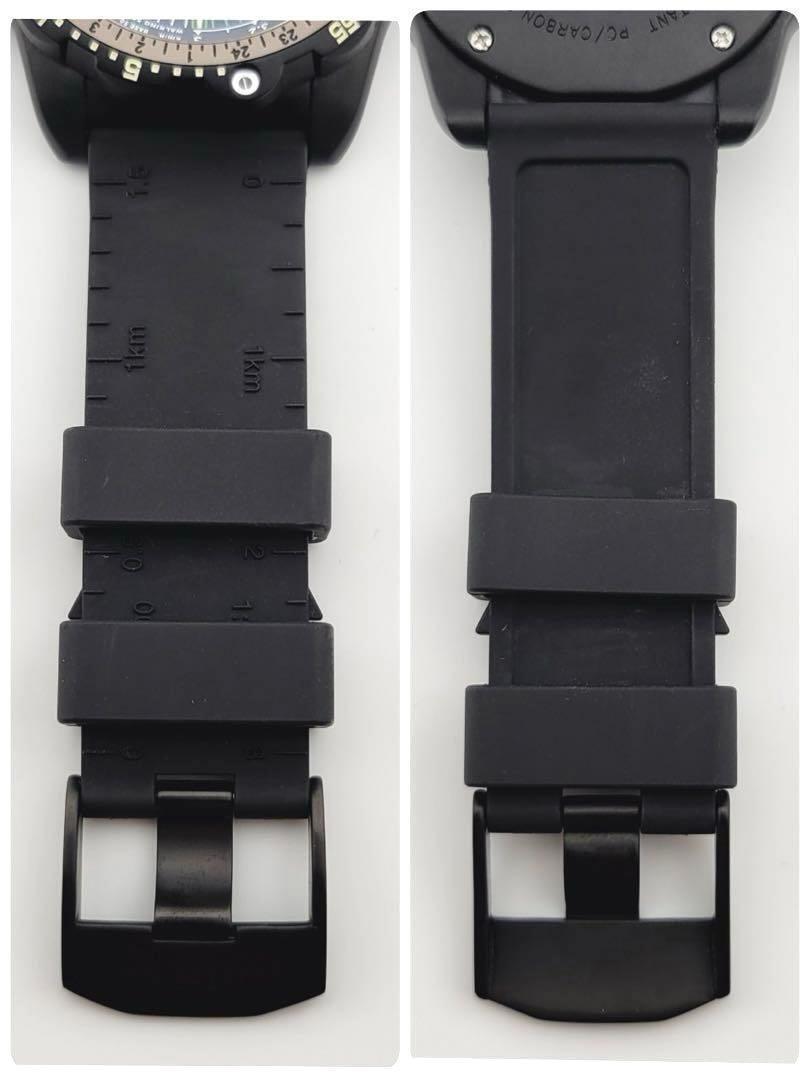 極美品 LUMINOX ルミノックス RECON SERIES 8830 リーコン ナビゲーション コンパス付き クォーツ 腕時計 メンズ グリーン ブラックの画像8