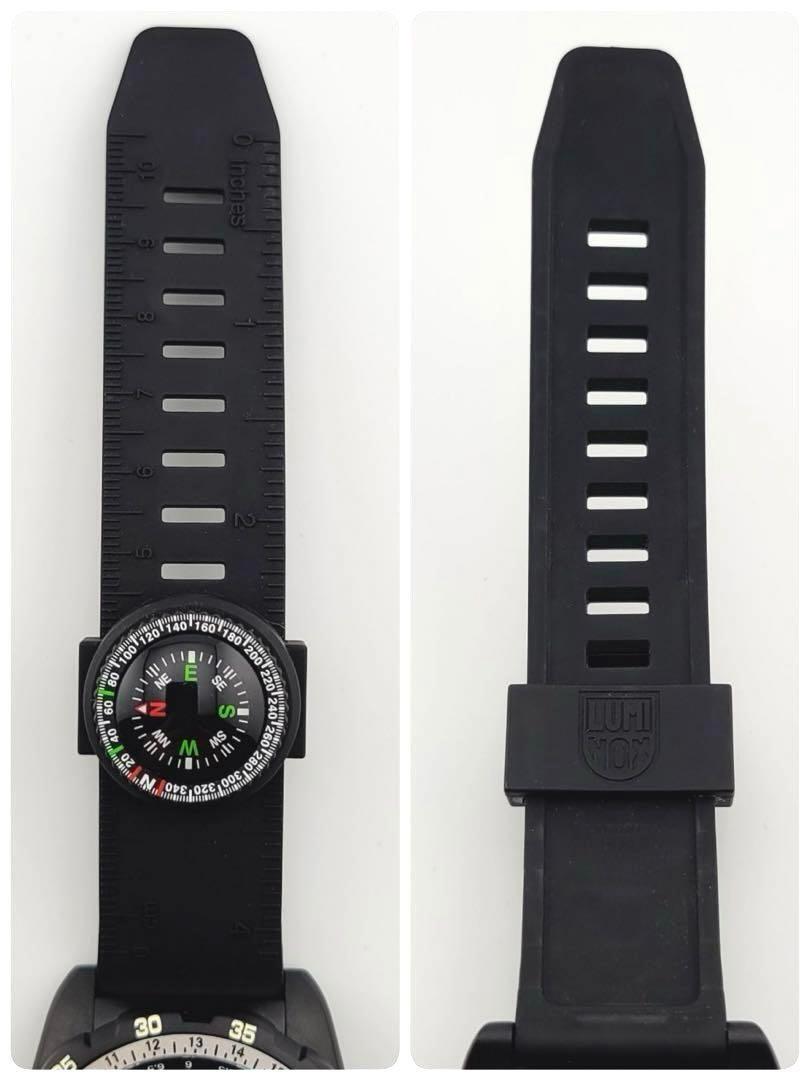極美品 LUMINOX ルミノックス RECON SERIES 8830 リーコン ナビゲーション コンパス付き クォーツ 腕時計 メンズ グリーン ブラックの画像9