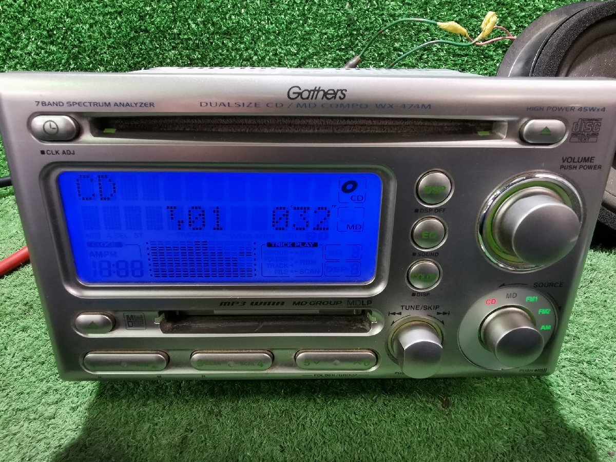 ☆☆Gathers ギャザズ WX-474M ラジオ CD MD DSP ホンダ ケンウッドの画像1