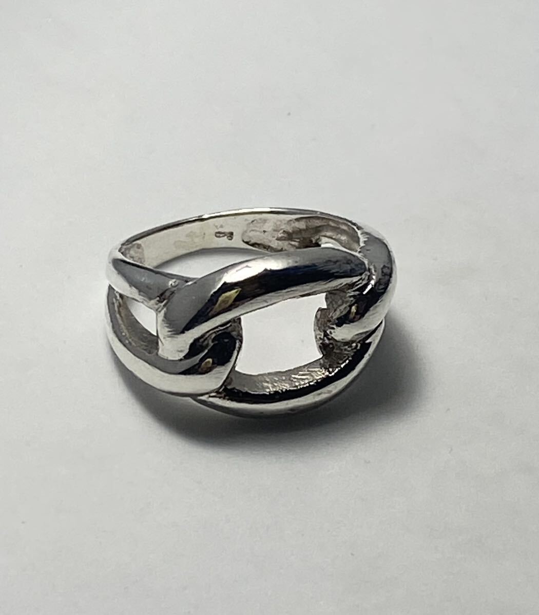 LMJ1C-o.G21 knot silver 925 ring .. screw . unisex gift stylish silver 215