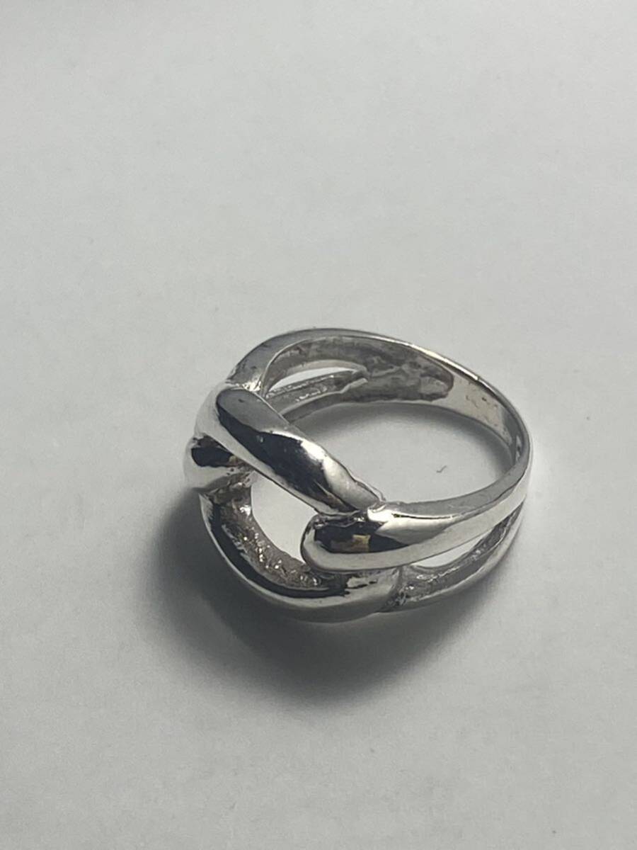 LMJ1C-o.G21 knot silver 925 ring .. screw . unisex gift stylish silver 215