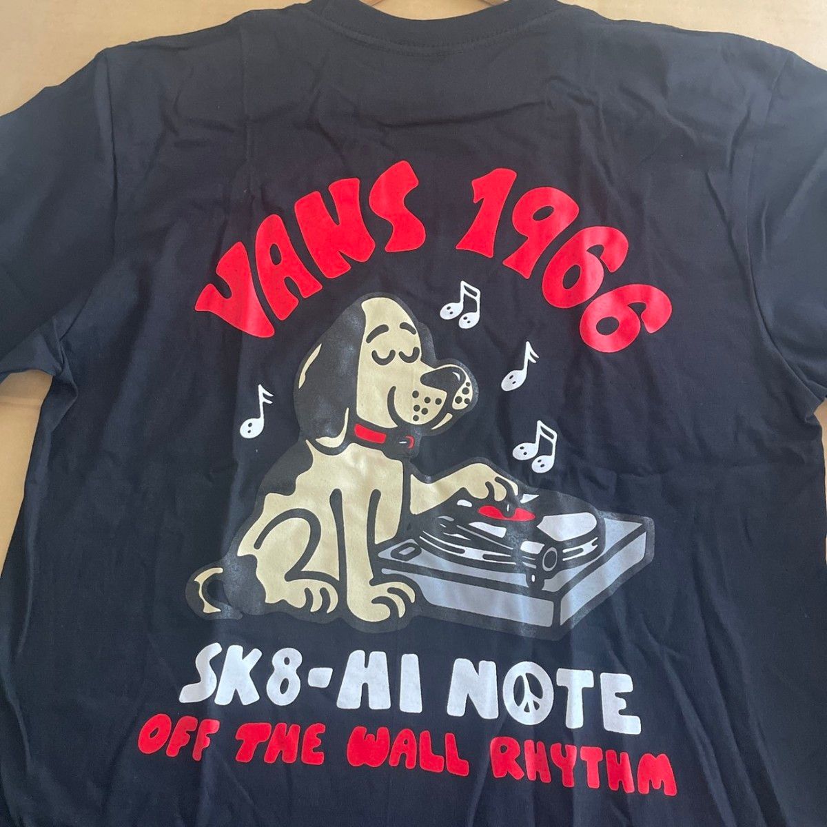 バンズ  VANS 1966　長袖ロンTシャツ　　黒／Ｍ　スケボー　スノボー 犬好き  Dog DJ 新品 送料無料