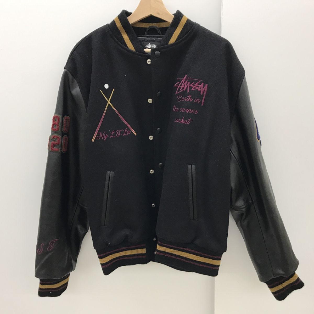 STUSSY ステューシー 40周年記念 スタジャン Lサイズ ジャケット 40TH ANNIVERSARY IST VARSITY JACKET[C3053]の画像1