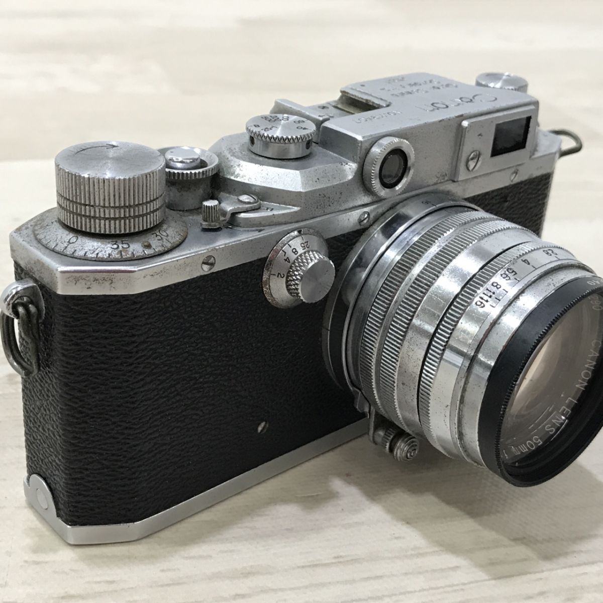 現状品 Canon キャノンⅡD(2D) 50㎜ F:1.8 フォーカルプレーンシャッター式カメラ[C3734]_画像8