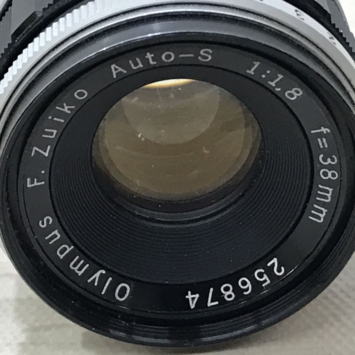ジャンク品 OLYMPUS オリンパス PEN F 一眼レフ フィルムカメラ F.Zuiko Auto-s 1:1.8 f=38mm[C3733]の画像6