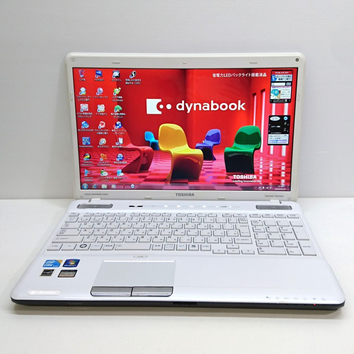 TOSHIBA 16インチ dynabook TX/77MWHYD Win7/Core i5-M520 [M8021]_画像1