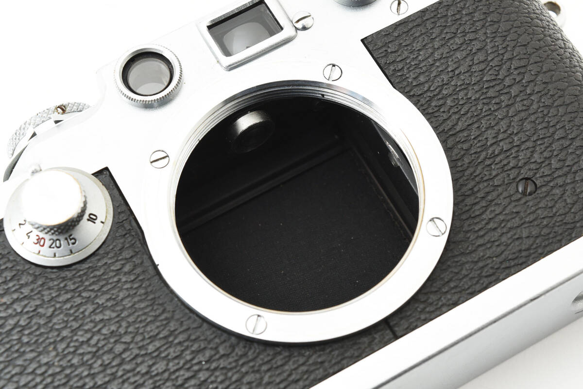 ★☆希少 美品 Leica ライカ ３C IIIC レンジファインダー スプールLマウント L39 ドイツ製 #2117653☆★の画像10