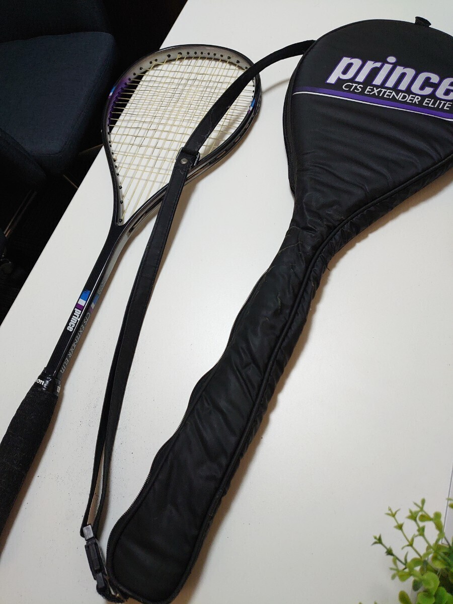 Prince プリンス スカッシュ ラケット CTS EXTENDER ELITE Prince ケース付き 中古品 ラケットの画像6
