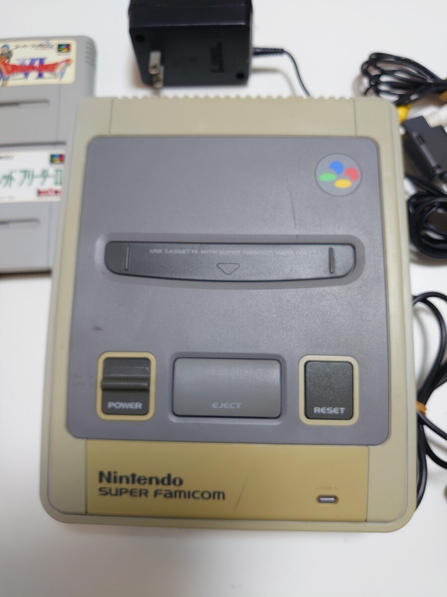 任天堂 スーパーファミコン本体・周辺機器・ソフト おまとめ ドラクエⅥなど 通電確認済み Nintendo スーファミ ニンテンドー レトロ レアの画像2