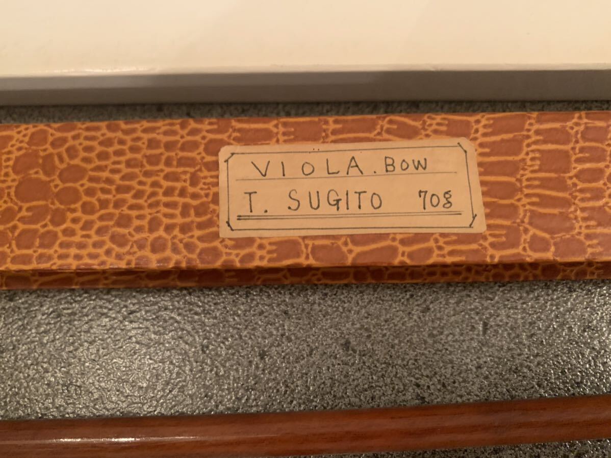 T.SUGITO VIOLA BOW 70g 約74cm ヴィオラ弓 ビオラ 杉藤楽弓社の画像2