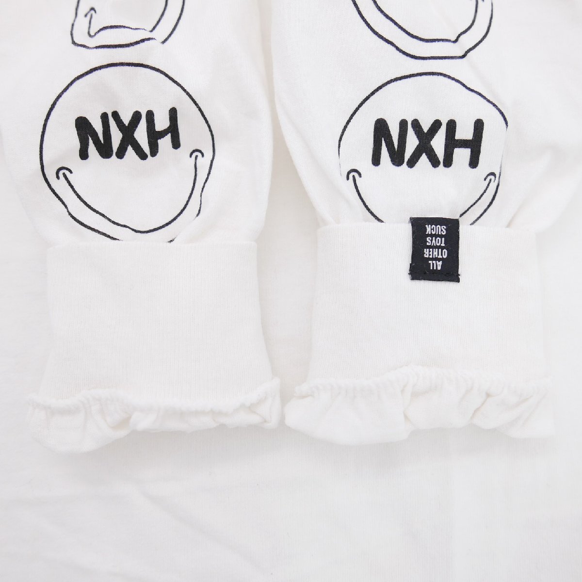 BOUNTY HUNTER NEIGHBORHOOD バウンティハンター ネイバーフッド コラボ ロゴ プリント コットン長袖 Tシャツ ロンT WHITE XLの画像5