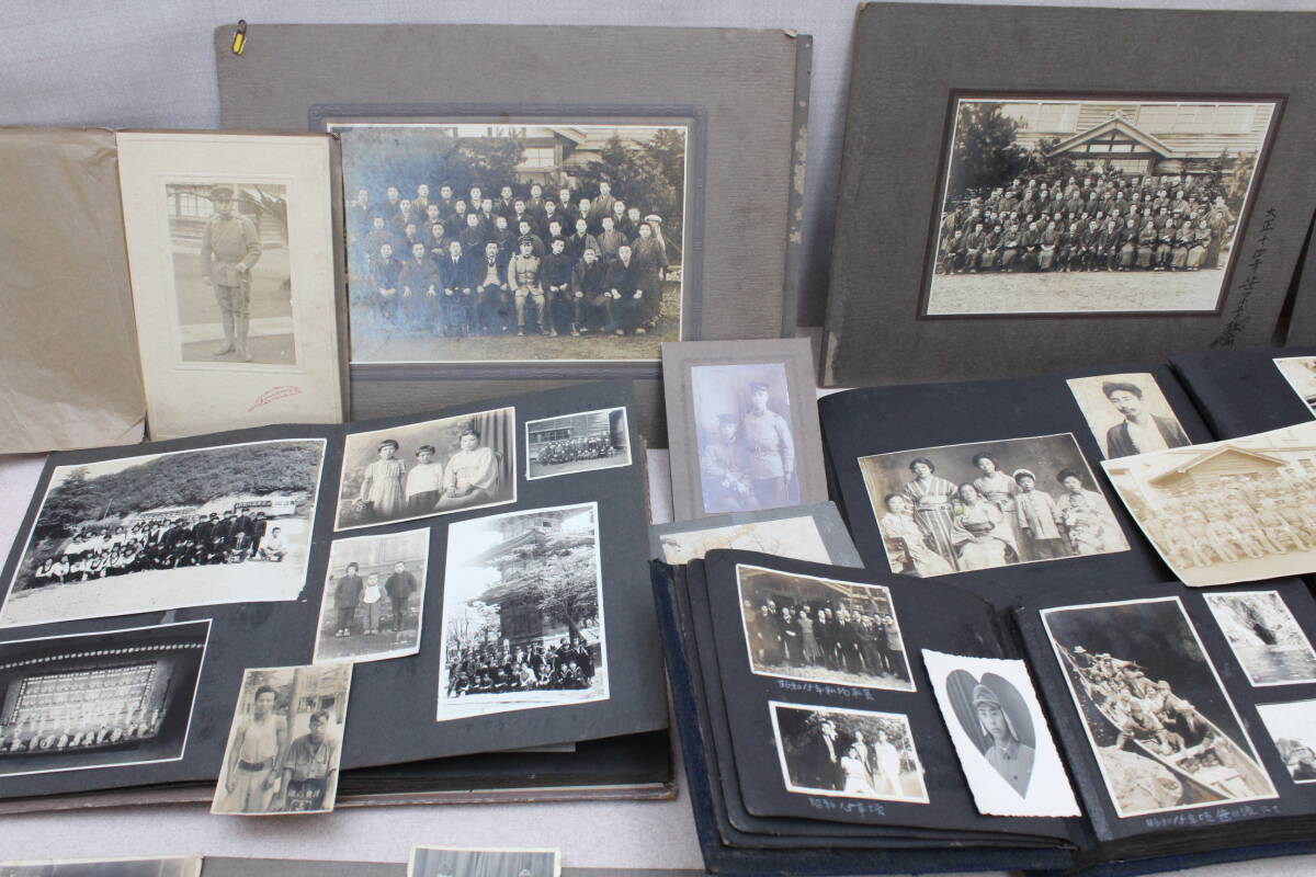 **ic# old photograph old Japan army [ album 4 pcs. and, rose photograph ] large amount together Taisho war front war land army army person army thing woman student sailor suit that time thing 