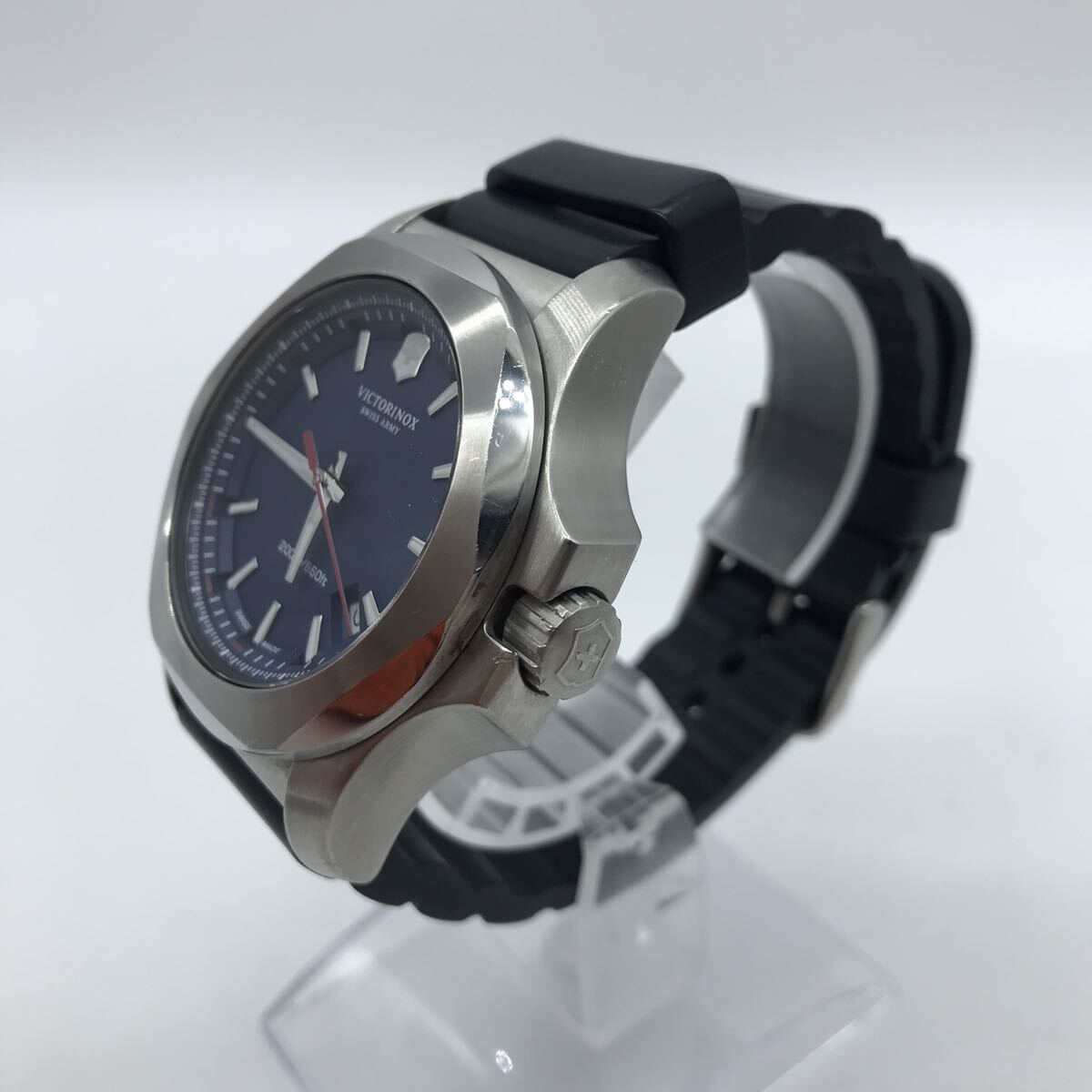 VICTORINOX 腕時計 I.N.O.X. 241688.1 200/660ft ブルー 腕時計 ビクトリノックス メンズ 2WAY 動作品_画像3