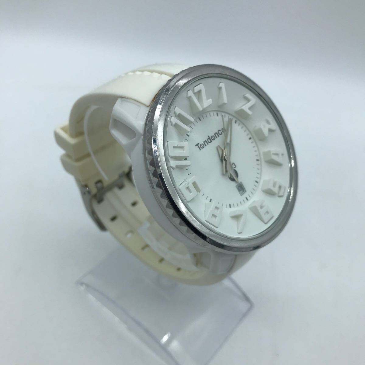 TENDENCE/ Tendence 02033013AA резиновая лента наручные часы белый циферблат рабочий товар 