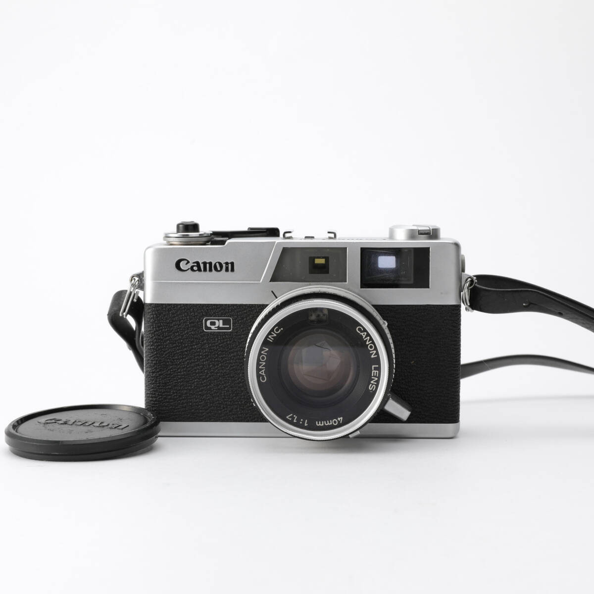 Canon Canonet QL17・カメラ専用ケース・CANONLITE Dストロボ 訳ありセット売り ジャンク品の画像2
