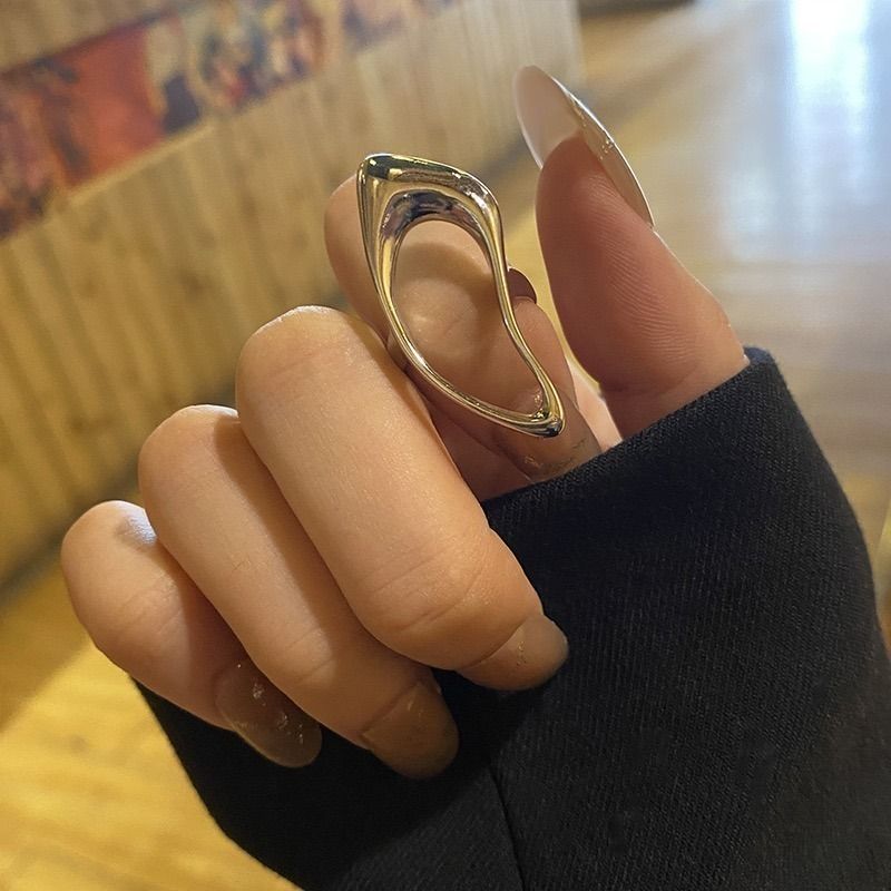 【在庫2】レディース　デザイン　リング　個性派　シルバー　指輪　韓国　Y2K
