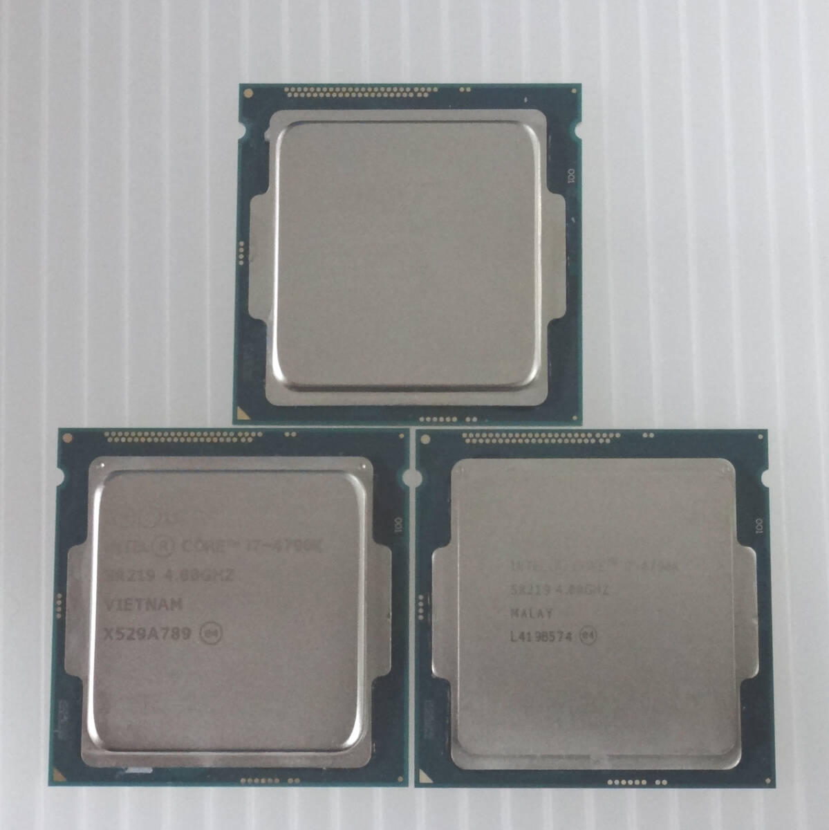 【中古】Intel CPU i7-4790k/4.00GHZ×3個_画像1