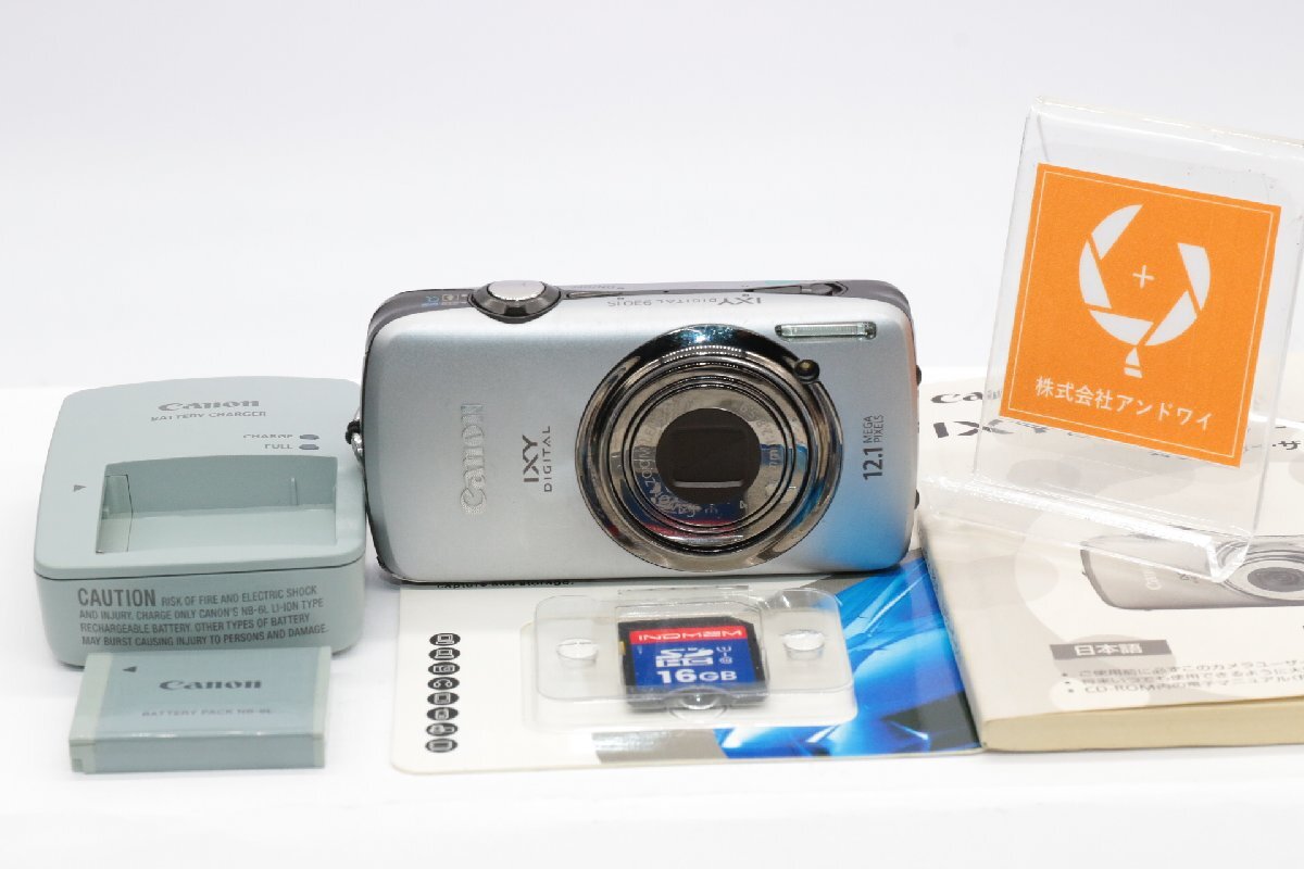 同梱歓迎【良品/動作品】CANON キャノンIXY DIGITAL 930 IS (バッテリー、充電器 (社外)、SDカード、取説付))#4934