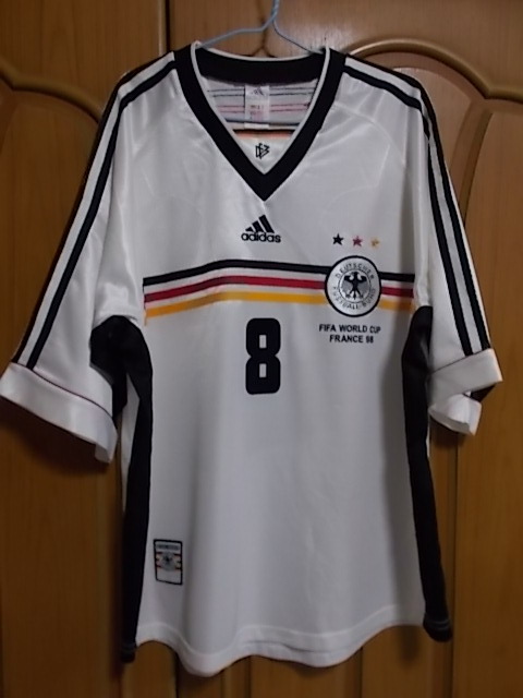 【正規品・古着】ドイツ代表（H）ユニフォーム　マテウス＃8　1998年フランスW杯　バイエルンミュンヘン_画像2