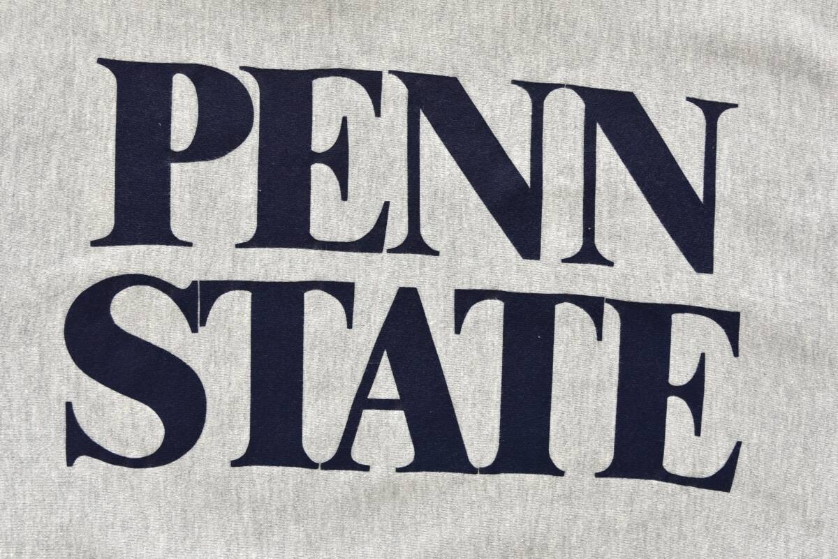 両面プリント！ 状態◎ 90s USA製 Champion PENN STATE Nittany Lion 刺しゅうタグ リバースウィーブ ヴィンテージ スウェット カレッジ_画像4