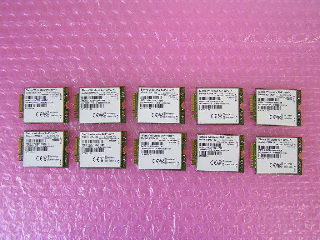 ■Sierra Wireless AirPrime ワイヤレスWAN カード LTE EM7430 FUJITSU 10個セット