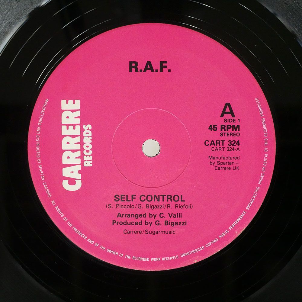 英 R.A.F./SELF CONTROL/CARRERE CART324 12_画像2