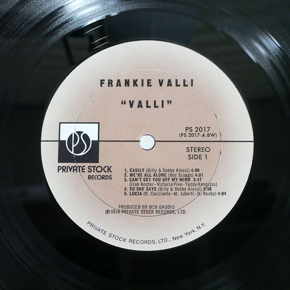 米 FRANKIE VALLI/VALLI/PRIVATE STOCK PS2017 LP_画像2