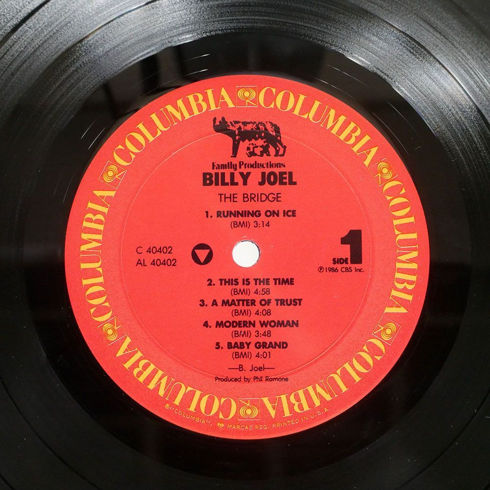 BILLY JOEL/BRIDGE/COLUMBIA C40402 LPの画像2