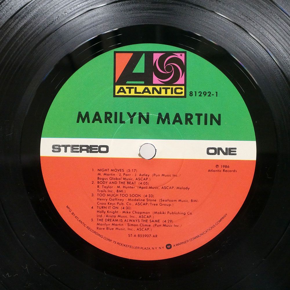 米 MARILYN MARTIN/SAME/ATLANTIC 812921 LP_画像2