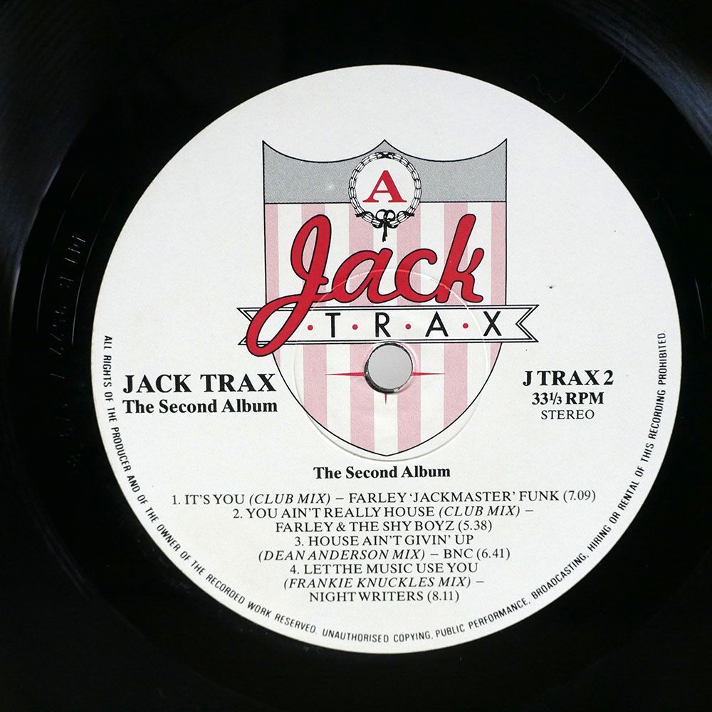 英 VA/JACK TRAX - THE SECOND ALBUM/JACK TRAX JTRAX2 LP_画像2