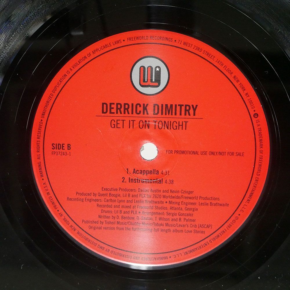 DERRICK DIMITRY/GET IT ON TONIGHT/FREEWORLD ENTERTAINMENT FP372431 12の画像2