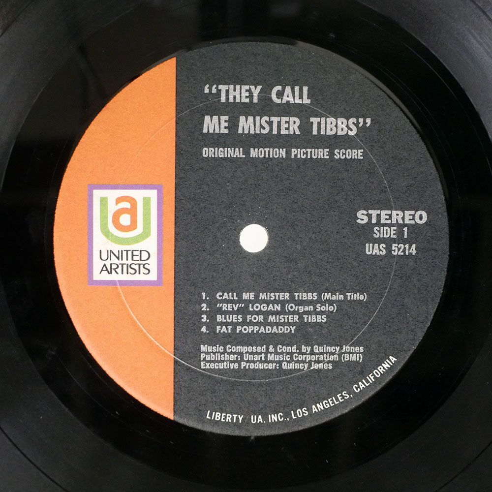 米 QUINCY JONES/THEY CALL ME MISTER TIBBS/UNITED ARTISTS UAS5214 LPの画像2