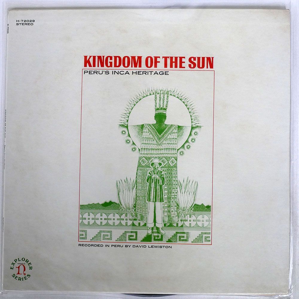 米 DAVID LEWISTON/KINGDOM OF SUN - PERU’S INCA HERITAGE/NONESUCH H72029 LP_画像1