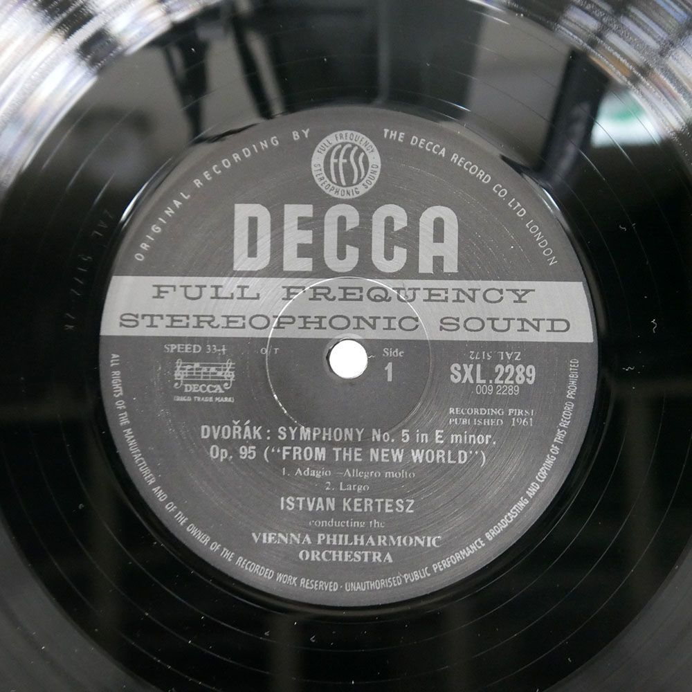 独 重量盤 ケルテス/ドヴォルザーク 交響曲第5番 新世界より/DECCA SXL2289 LPの画像2