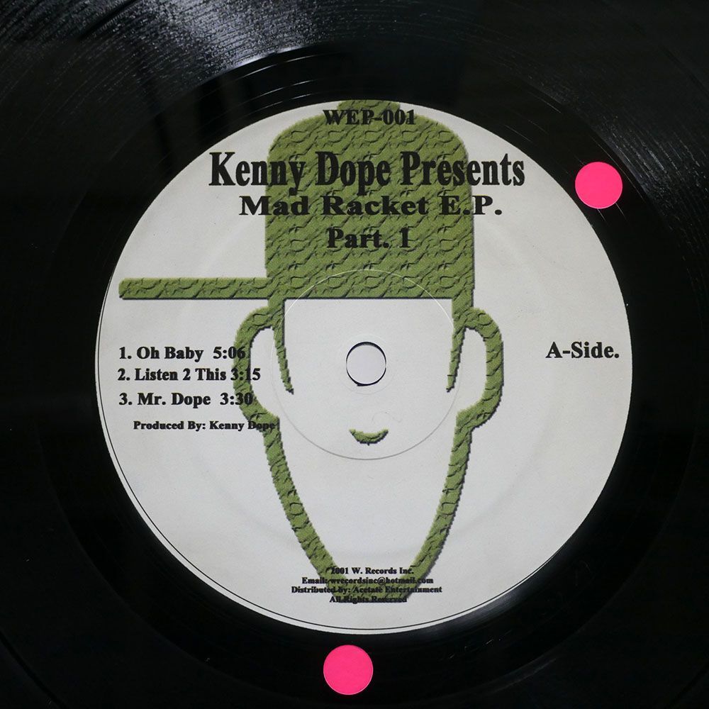 米 KENNY "DOPE" GONZALEZ/MAD RACKET E.P. PART. 1/W. RECORDS INC. WEP001 12の画像1