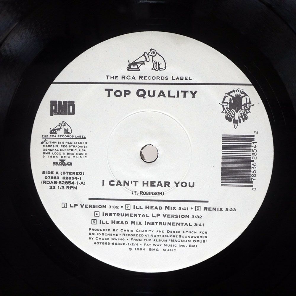 TOP QUALITY/I CAN’T HEAR YOU/RCA RECORDS LABEL 07863628541 12_画像2