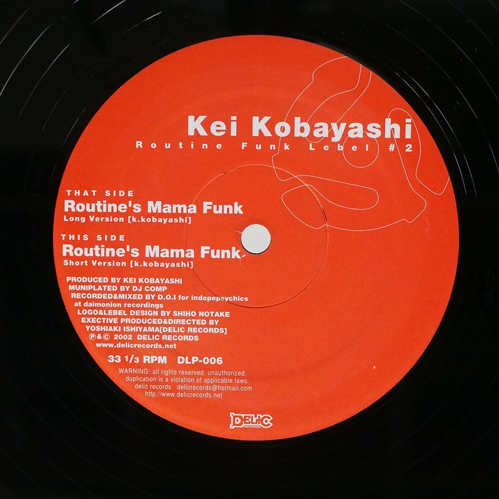 KEI KOBAYASHI/ROUTINE’S MAMA FUNK/DELIC DLP006 12の画像2