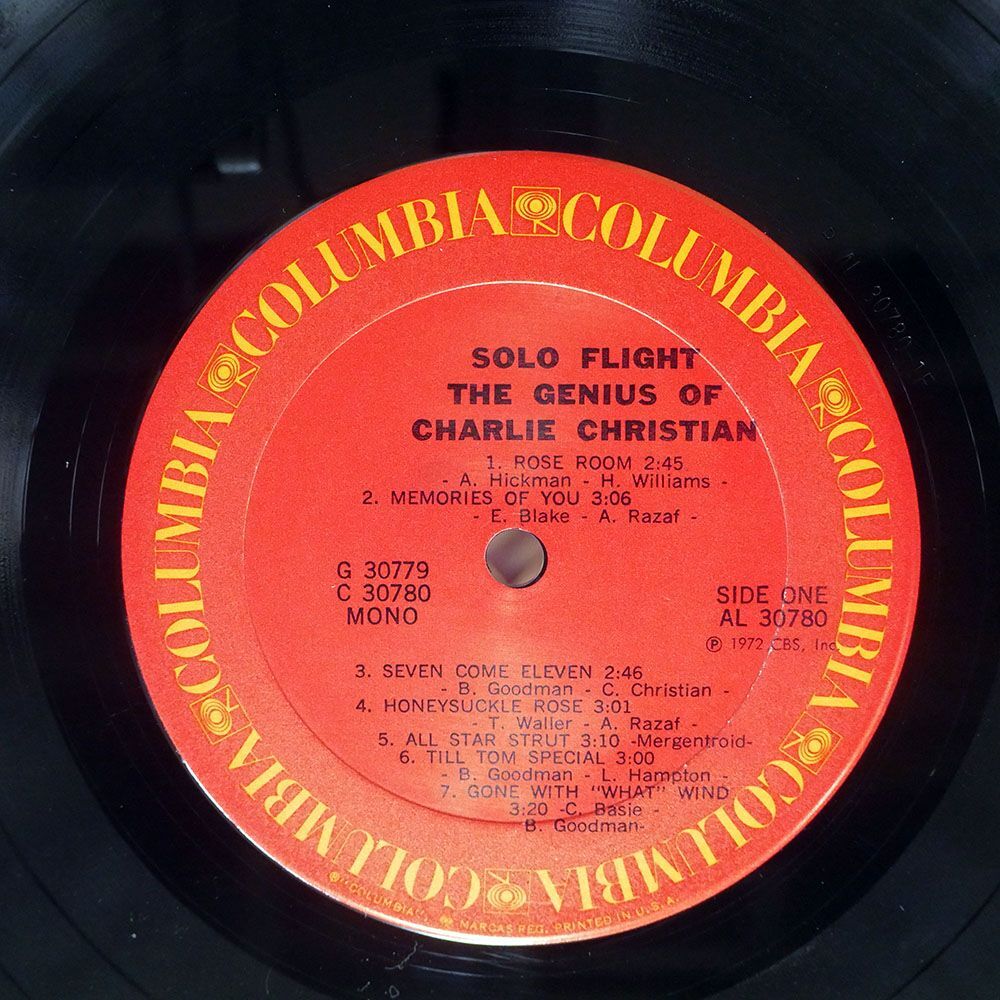 米 CHARLIE CHRISTIAN/SOLO FLIGHT (THE GENIUS OF)/COLUMBIA CG30779 LPの画像2