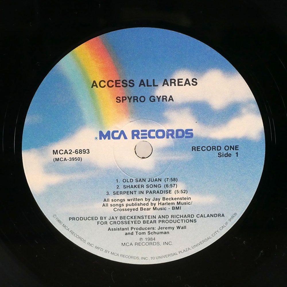 SPYRO GYRA/ACCESS ALL AREAS/MCA MCA6893 LPの画像2