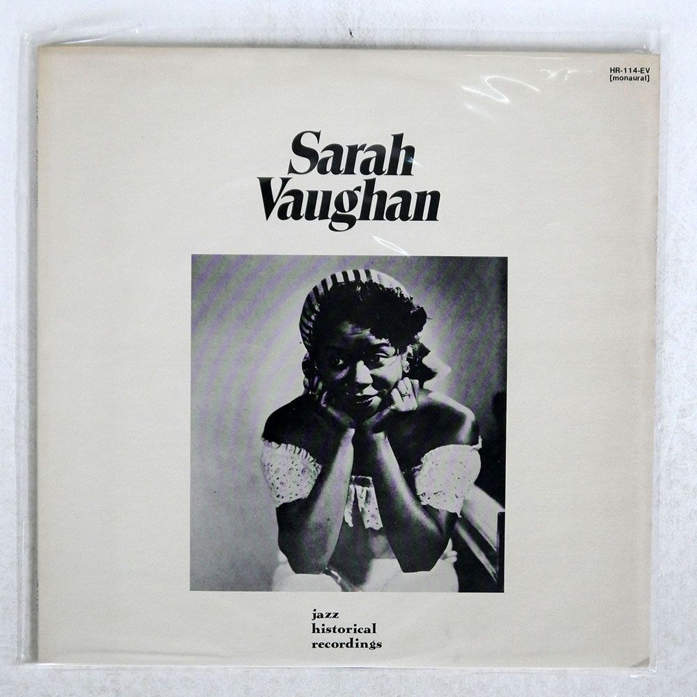 SARAH VAUGHAN/JAZZ HISTORICAL RECORDINGS/NIPPON COLUMBIA HR114EV LPの画像1