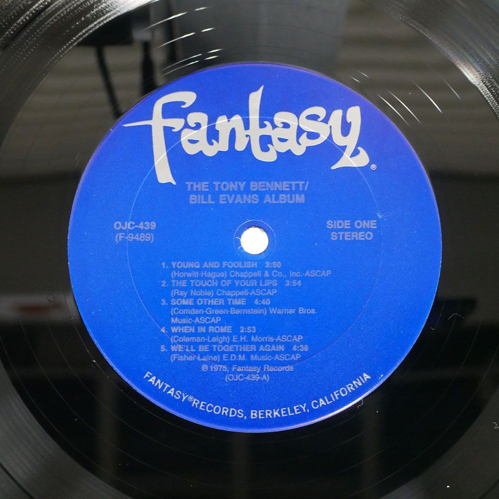米 TONY BENNETT & BILL EVANS/ALBUM/FANTASY OJC439 LP_画像2