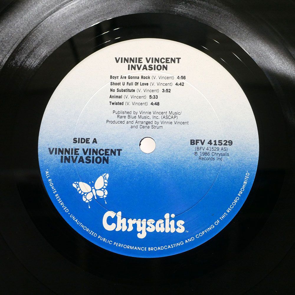 米 VINNIE VINCENT INVASION/SAME/CHRYSALIS BFV41529 LPの画像2