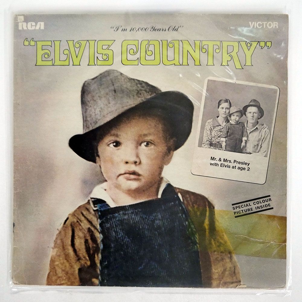 英 ELVIS PRESLEY/COUNTRY (I’M 10,000 YEARS OLD)/RCA VICTOR SF8172 LPの画像1