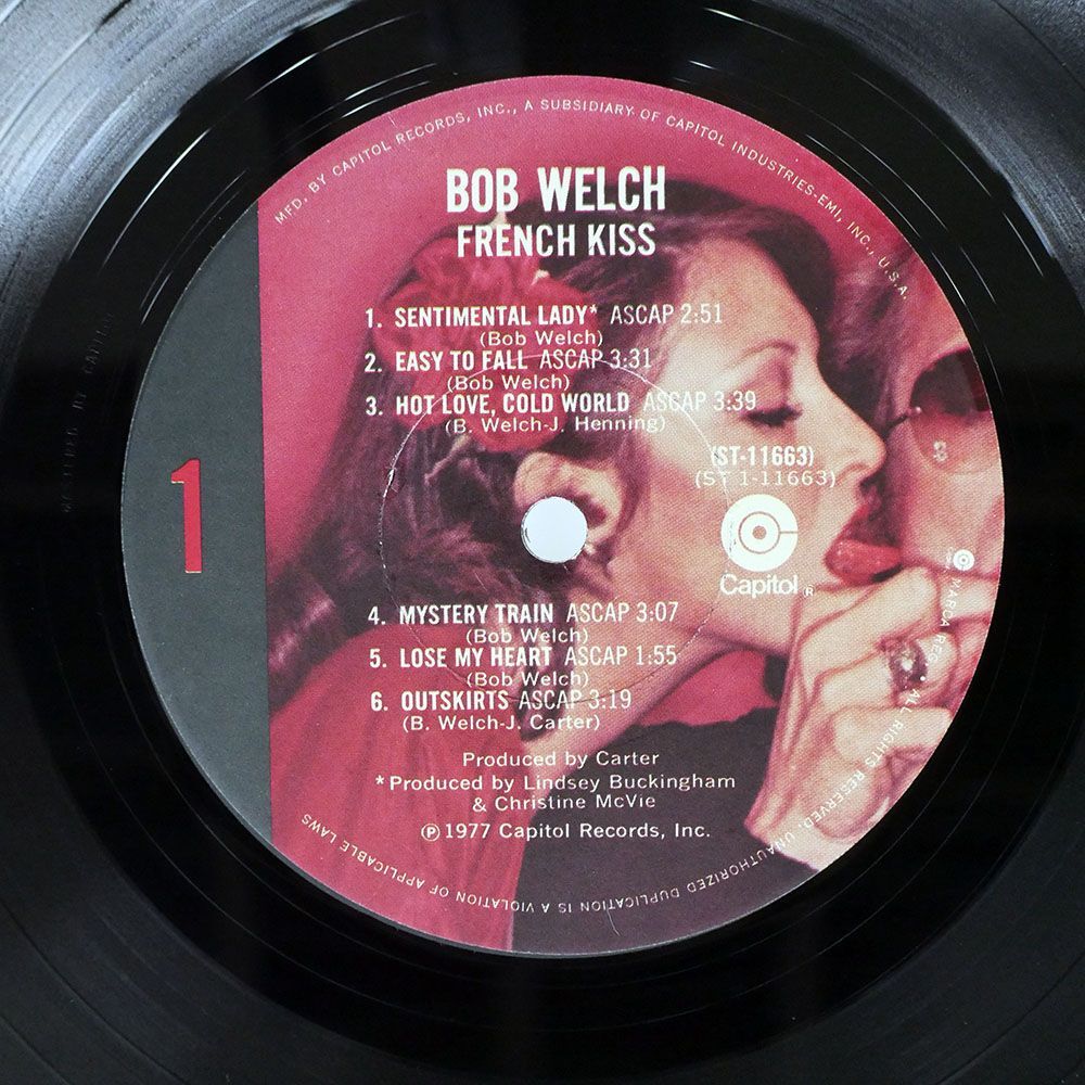 BOB WELCH/FRENCH KISS/CAPITOL ST11663 LPの画像2