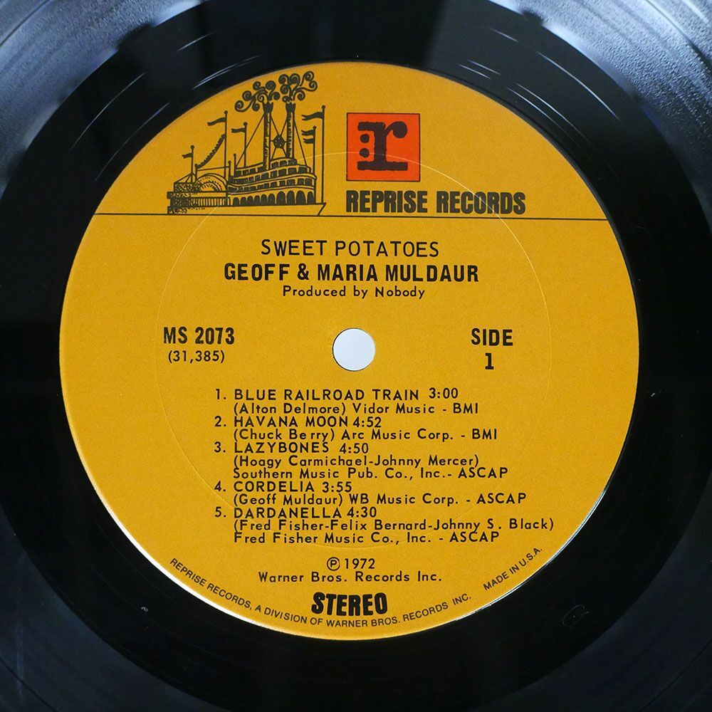 GEOFF & MARIA MULDAUR/SWEET POTATOES/REPRISE MS2073 LPの画像2