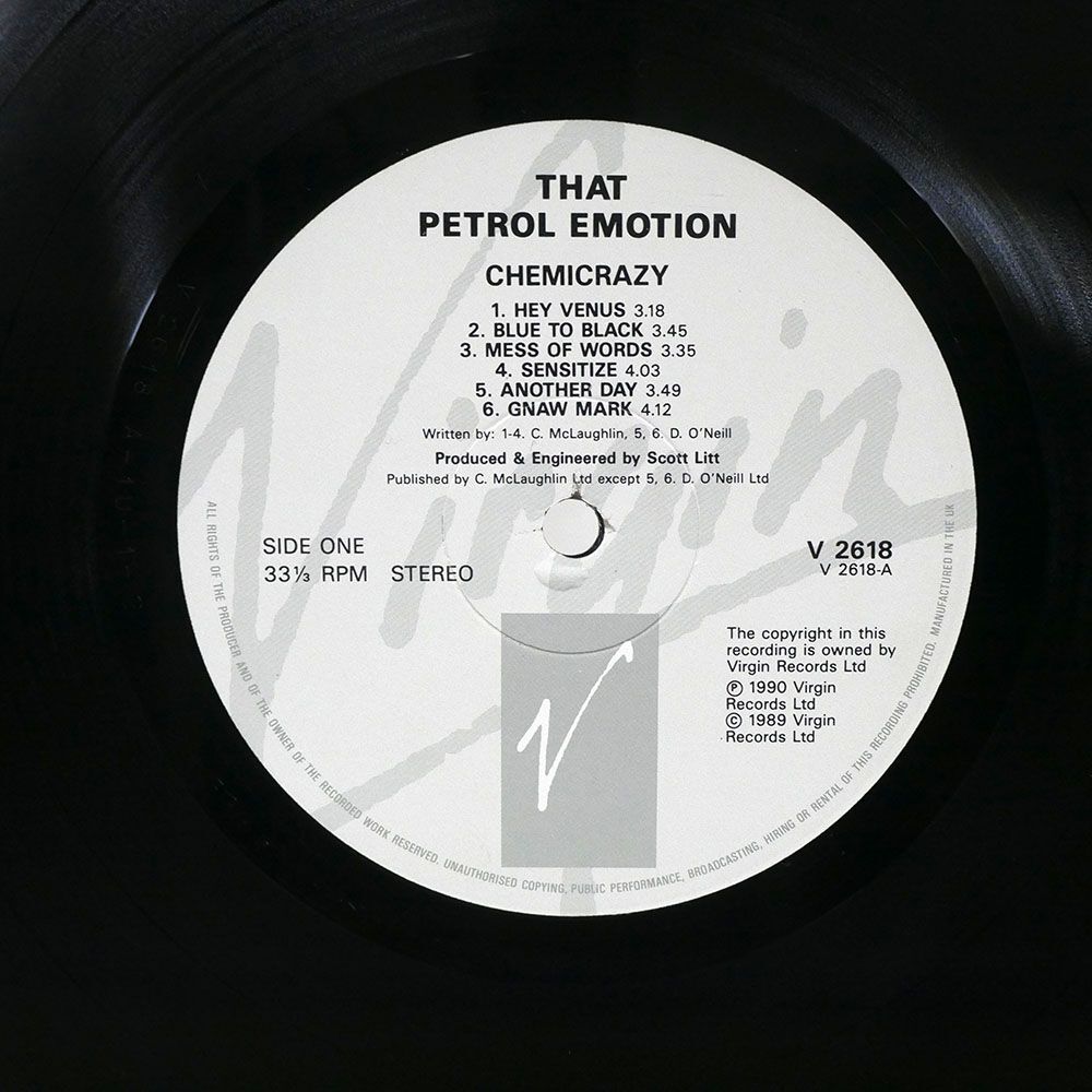 英 THAT PETROL EMOTION/CHEMICRAZY/VIRGIN V2618 LPの画像2