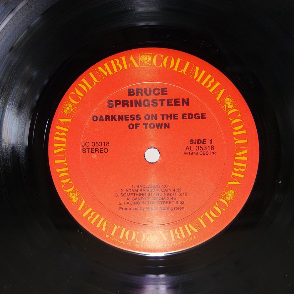 米 BRUCE SPRINGSTEEN/DARKNESS ON THE EDGE OF TOWN/COLUMBIA JC35318 LP_画像2