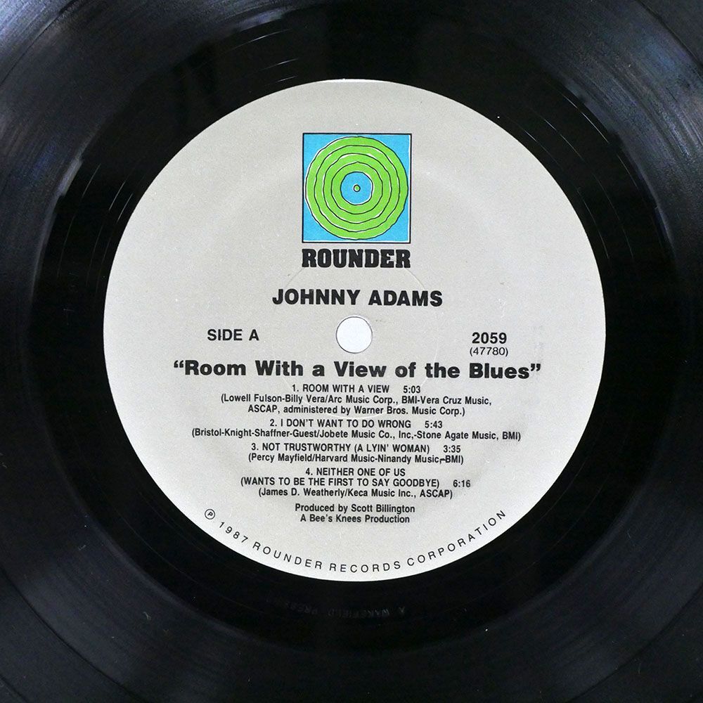 米 JOHNNY ADAMS/ROOM WITH A VIEW OF THE BLUES/ROUNDER 2059 LP_画像2