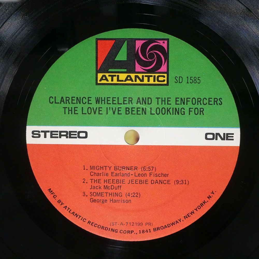 CLARENCE WHEELER & THE ENFORCERS/LOVE I’VE BEEN LOOKING FOR/ATLANTIC SD1585 LPの画像2