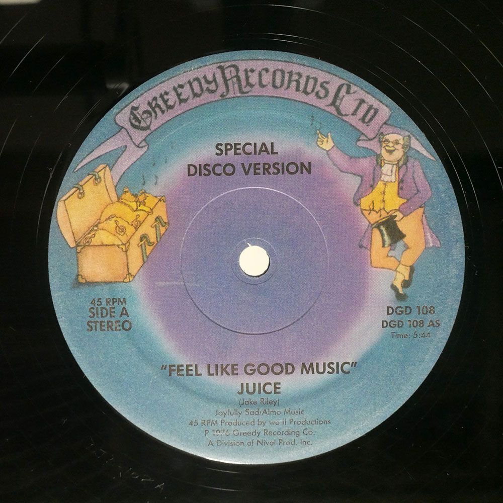 J.U.I.C.E/FEEL LIKE GOOD MUSIC CATCH A GROOVE/GREEDY RECORDS LTD. DGD108 12の画像2